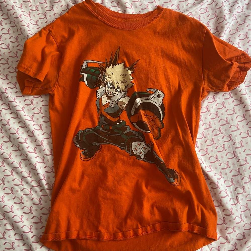 Orange Anime My hero Academia Bakugo